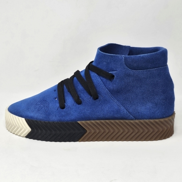 Alexander Wang x Adidas AW Skate Mid Shoes Bluebird Core Black Size 6.5 NEW - Picture 2 of 12